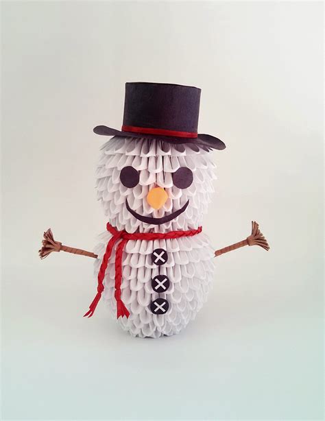 3d Paper Snowman Template